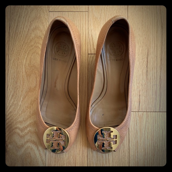 Tory Burch Shoes - Tory Burch Peep Toe Wedges